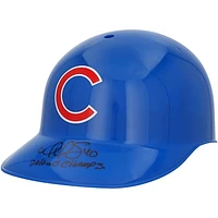 Willson Contreras Chicago Cubs Autographed Sovenior Batting Helmet with "2016 WS Champs" Inscription