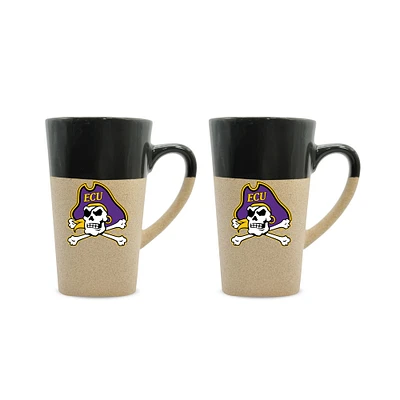 ECU Pirates 16oz. Two-Pack Ceramic Mug Set