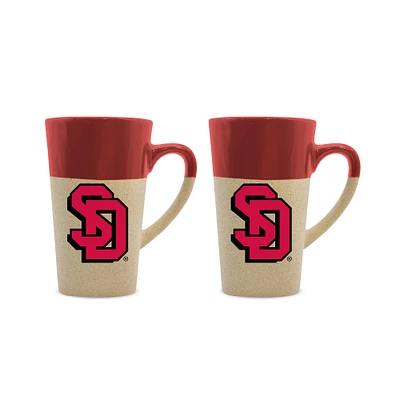 South Dakota Coyotes 16oz. Two-Pack Ceramic Mug Set