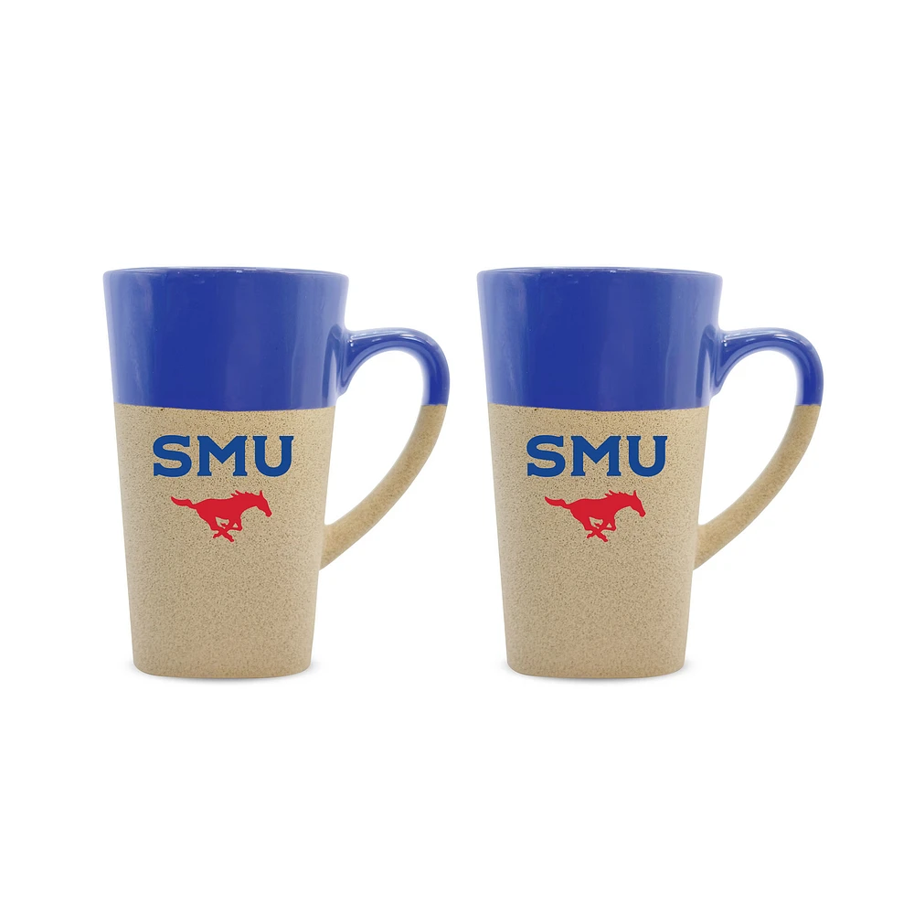 SMU Mustangs 16oz. Two-Pack Ceramic Mug Set