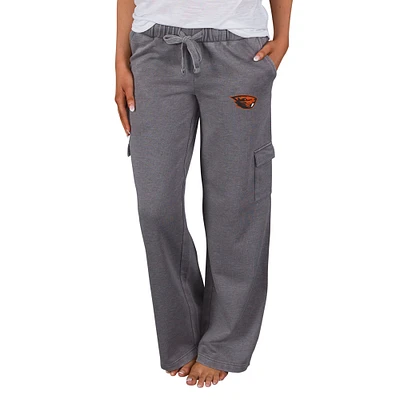 Women's Concepts Sport Charcoal Oregon State Beavers Trackside Wide Leg Cargo Pants