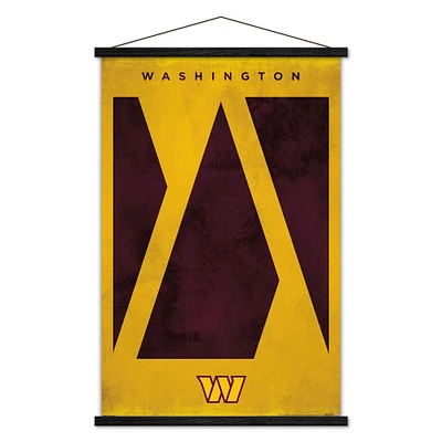Washington Commanders 24" x 35" Poster with Magnetic Frame