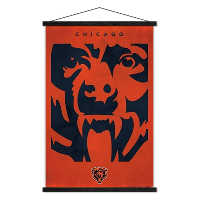 Chicago Bears 24" x 35" Poster with Magnetic Frame