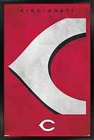Cincinnati Reds 24" x 36" Framed Poster