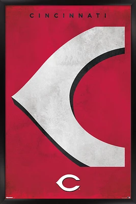 Cincinnati Reds 24" x 36" Framed Poster