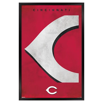 Cincinnati Reds 24" x 36" Framed Poster