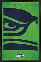 Seattle Seahawks 24" x 36" Framed Poster