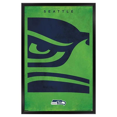 Seattle Seahawks 24" x 36" Framed Poster