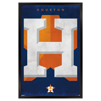 Houston Astros 24" x 36" Framed Poster
