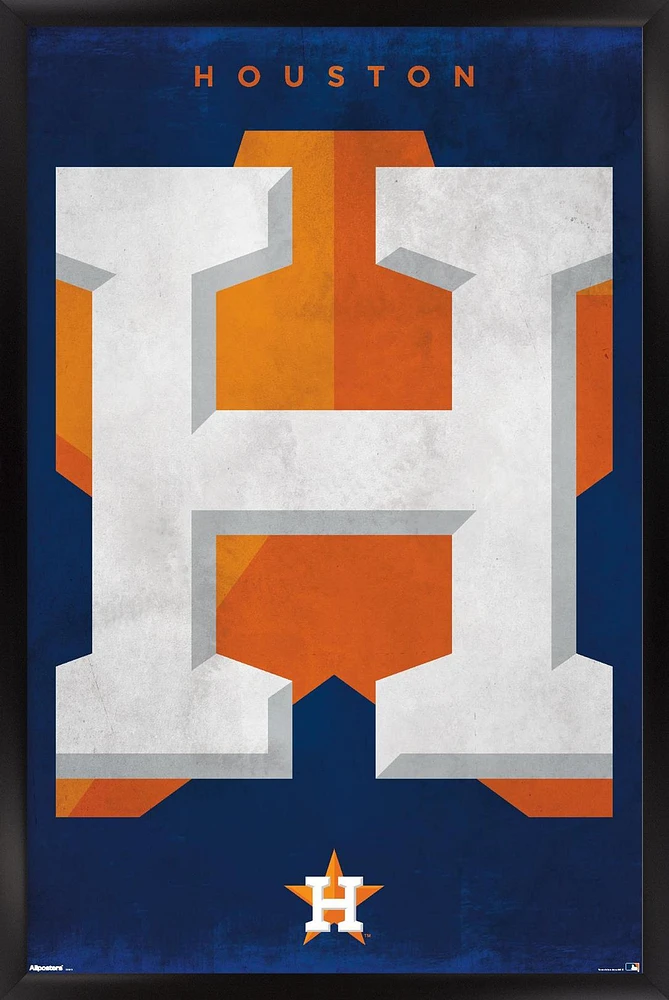 Houston Astros 24" x 36" Framed Poster