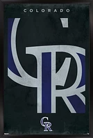 Colorado Rockies 24" x 36" Framed Poster
