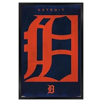 Detroit Tigers 24" x 36" Framed Poster