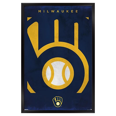 Milwaukee Brewers 24" x 36" Framed Poster