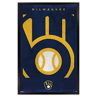 Milwaukee Brewers 24" x 36" Framed Poster