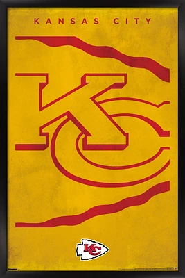 Kansas City Chiefs 24" x 36" Framed Poster