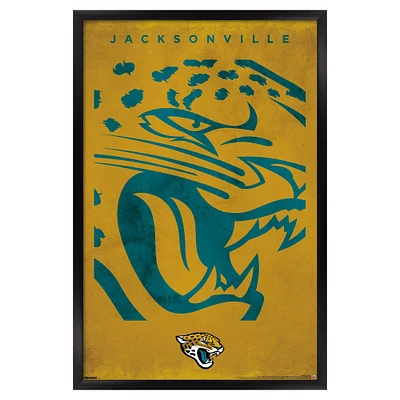 Jacksonville Jaguars 24" x 36" Framed Poster