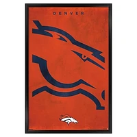 Denver Broncos 24" x 36" Framed Poster