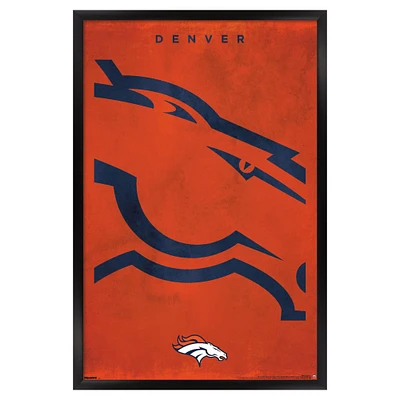 Denver Broncos 24" x 36" Framed Poster
