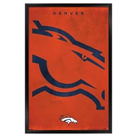 Denver Broncos 24" x 36" Framed Poster