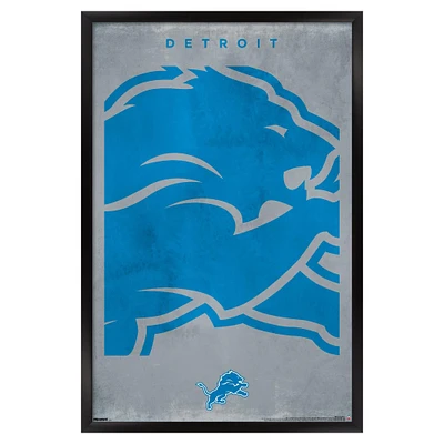 Detroit Lions 24" x 36" Framed Poster