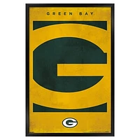 Green Bay Packers 24" x 36" Framed Poster