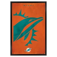 Miami Dolphins 24" x 36" Framed Poster
