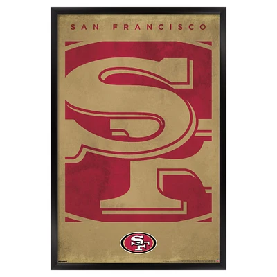 San Francisco 49ers 24" x 36" Framed Poster