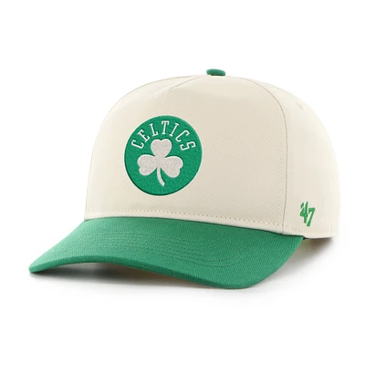 Men's '47 Cream/Kelly Green Boston Celtics Roscoe Hitch Adjustable Hat