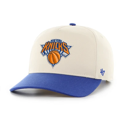 Men's '47 Cream/Blue New York Knicks Roscoe Hitch Adjustable Hat
