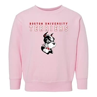 Toddler Chad & Jake Pink Boston University Varsity Design Pullover Sweatshirt