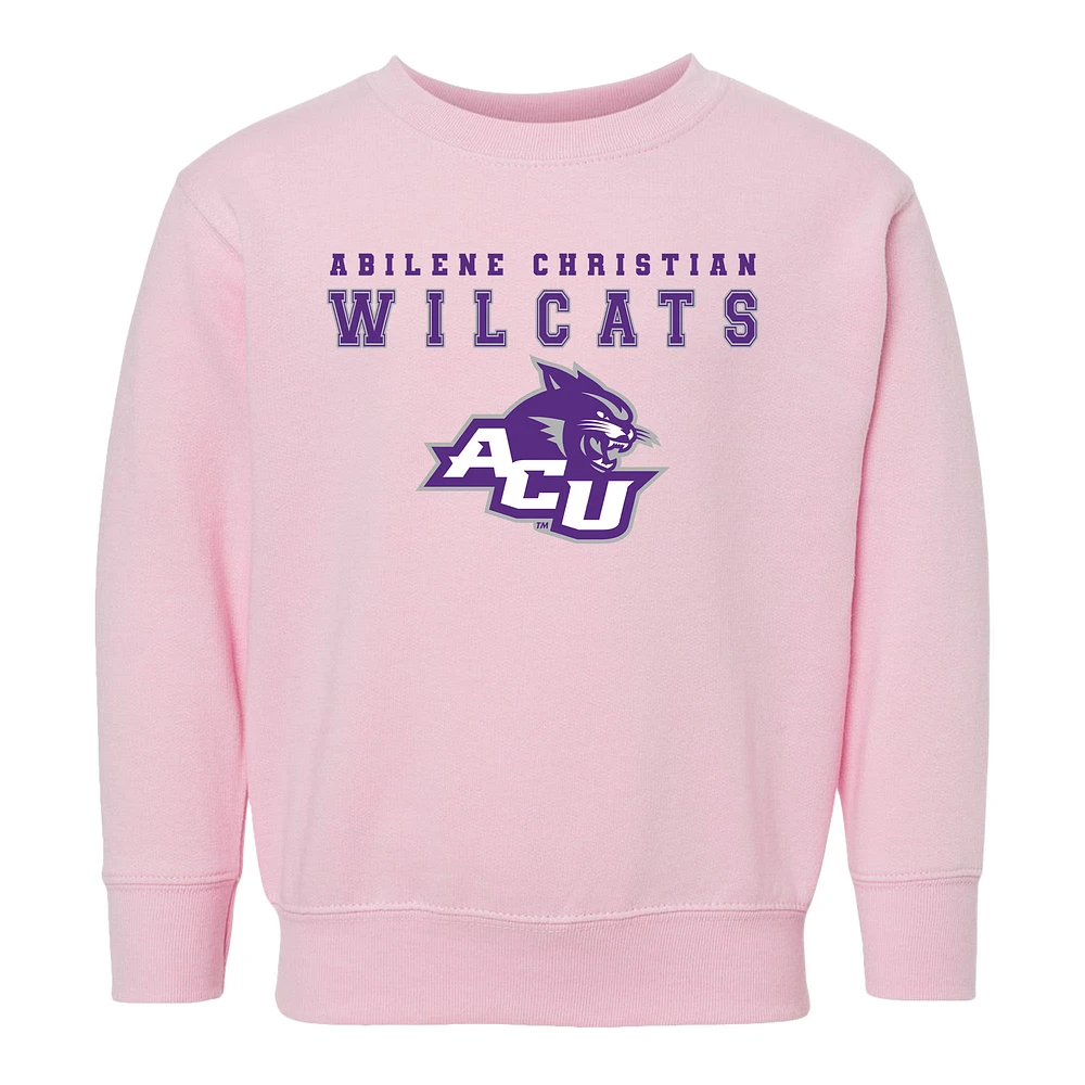 Toddler Chad & Jake Pink Abilene Christian University Wildcats Varsity Design Pullover Sweatshirt