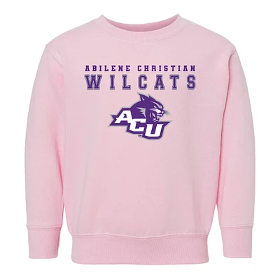 Toddler Chad & Jake Pink Abilene Christian University Wildcats Varsity Design Pullover Sweatshirt