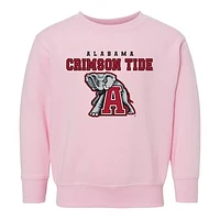 Toddler Chad & Jake Pink Alabama Crimson Tide Varsity Design Pullover Sweatshirt
