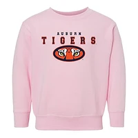 Toddler Chad & Jake Pink Auburn Tigers Varsity Design Pullover Sweatshirt