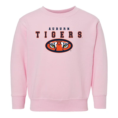 Toddler Chad & Jake Pink Auburn Tigers Varsity Design Pullover Sweatshirt