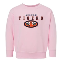 Toddler Chad & Jake Pink Auburn Tigers Varsity Design Pullover Sweatshirt