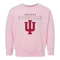 Toddler Chad & Jake Pink Indiana Hoosiers Varsity Design Pullover Sweatshirt