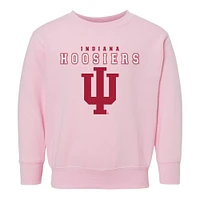 Toddler Chad & Jake Pink Indiana Hoosiers Varsity Design Pullover Sweatshirt