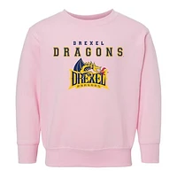 Toddler Chad & Jake Pink Drexel Dragons Varsity Design Pullover Sweatshirt