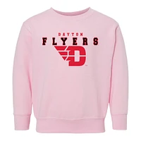 Toddler Chad & Jake Pink Dayton Flyers Varsity Design Pullover Sweatshirt