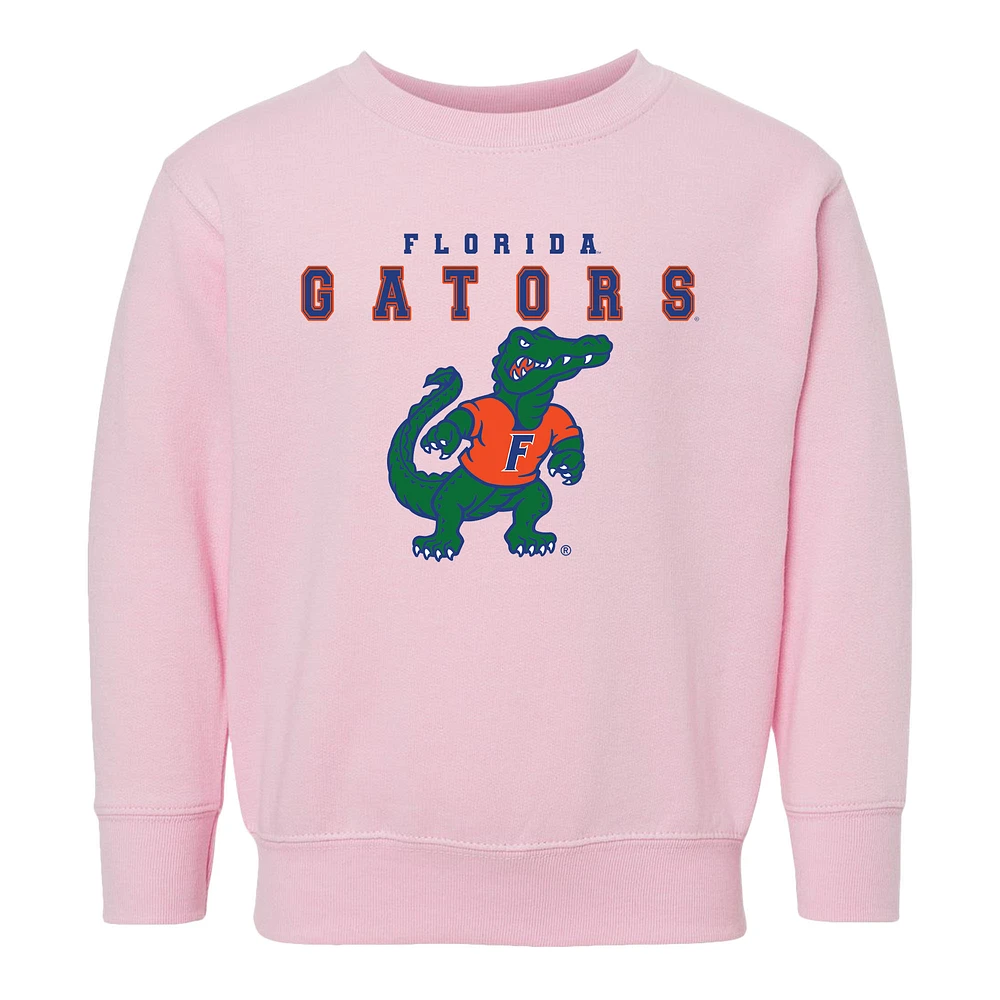 Toddler Chad & Jake Pink Florida Gators Varsity Design Pullover Sweatshirt