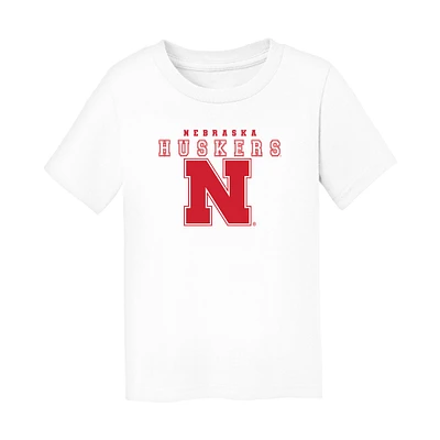 Infant Chad & Jake White Nebraska Huskers Varsity Design T-Shirt