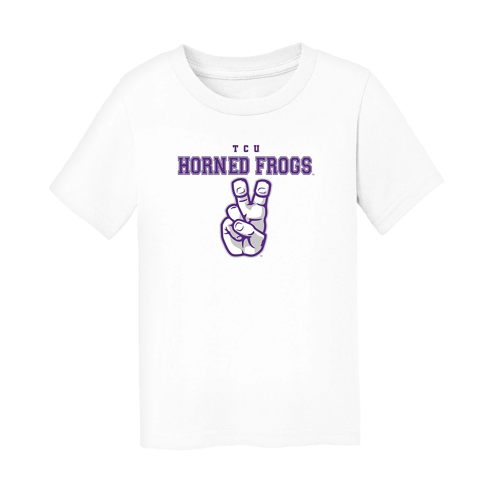 Infant Chad & Jake White TCU Horned Frogs Varsity Design T-Shirt