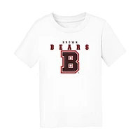 Infant Chad & Jake White Brown Bears Varsity Design T-Shirt
