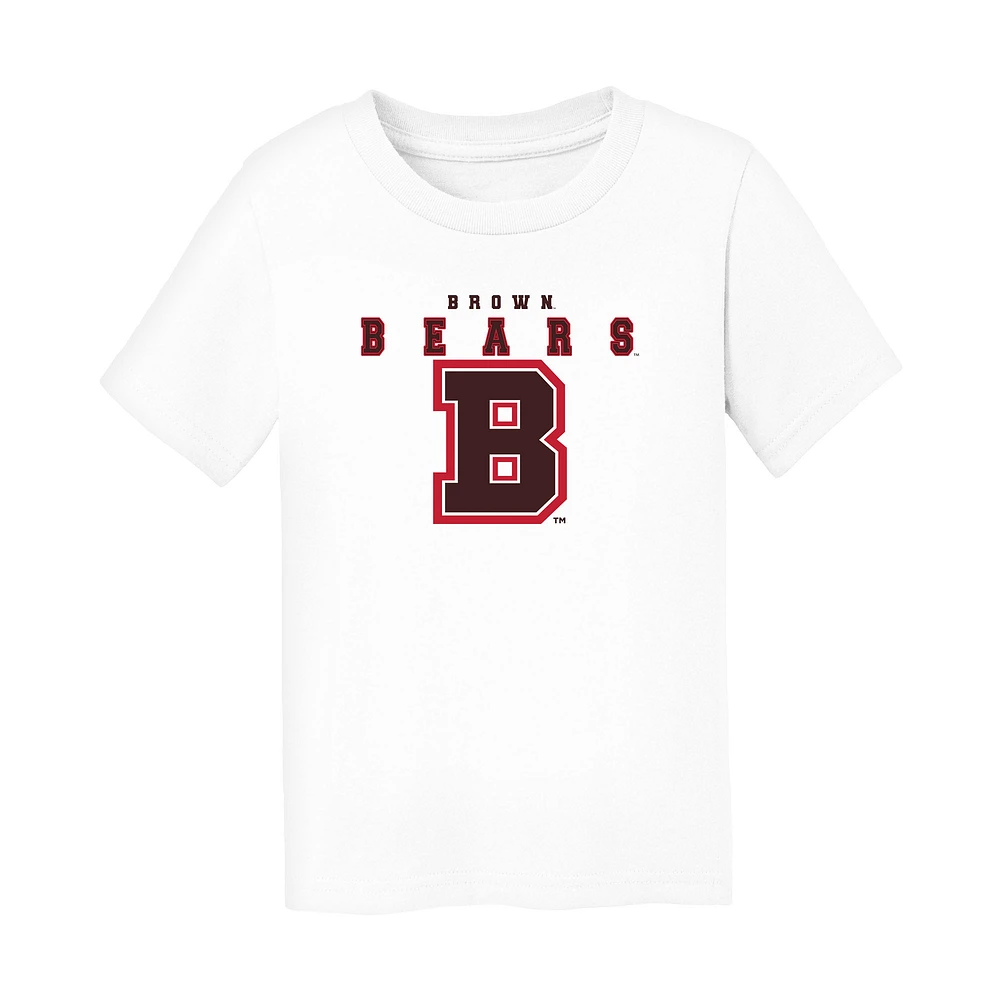 Infant Chad & Jake White Brown Bears Varsity Design T-Shirt