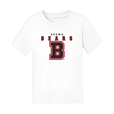 Infant Chad & Jake White Brown Bears Varsity Design T-Shirt