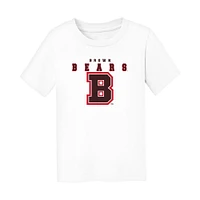 Infant Chad & Jake White Brown Bears Varsity Design T-Shirt