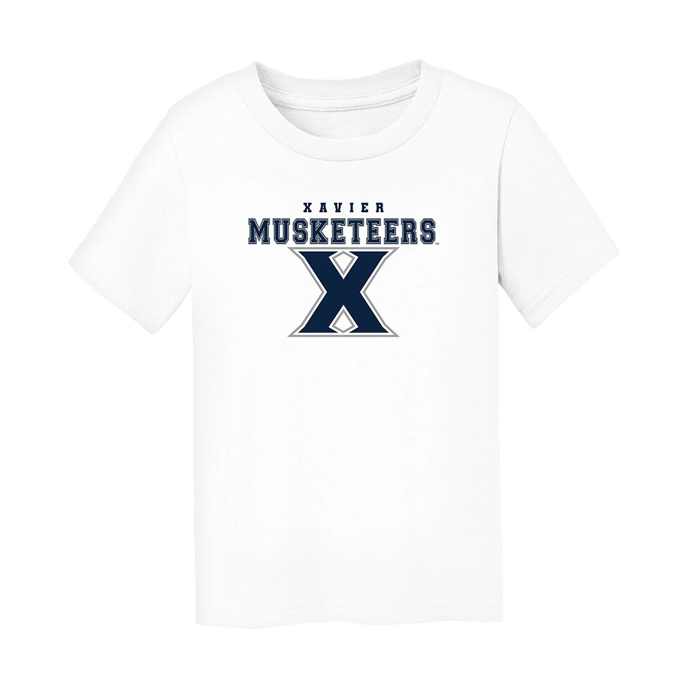 Toddler Chad & Jake White Xavier Musketeers Varsity Design T-Shirt