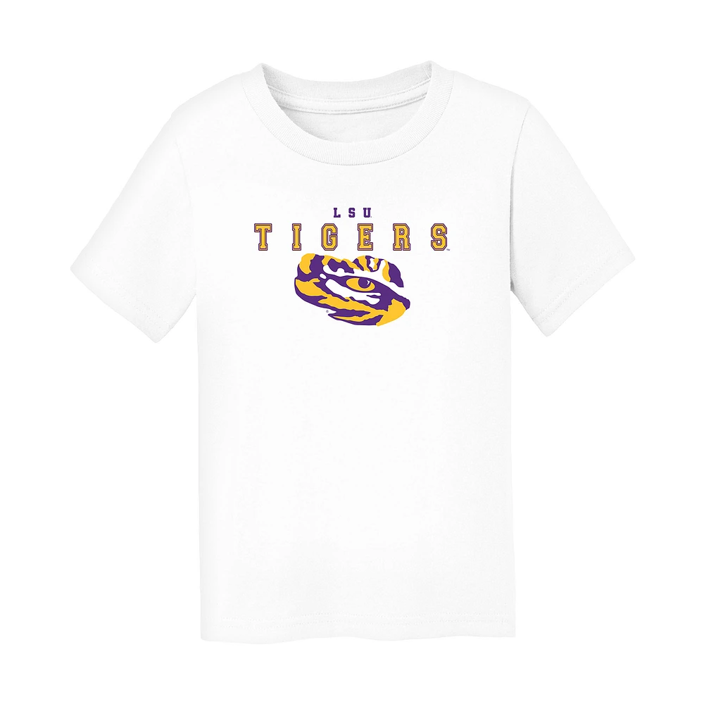 Toddler Chad & Jake White LSU Tigers Varsity Design T-Shirt