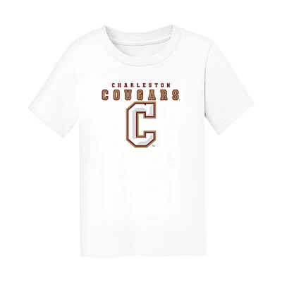 Toddler Chad & Jake White Charleston Cougars Varsity Design T-Shirt